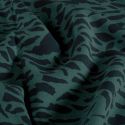 Tissu twill viscose léopard - bleu canard x 10 cm