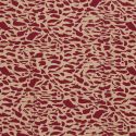Tissu twill viscose léopard - bordeaux x 10 cm