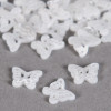 Pendentif nacre papillon filigrammé 10mm blanc naturel x1
