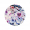 Bouton nacre 2 trous imprimé - fleurs cerisier