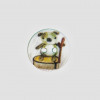 Bouton de nacre imprimé koala 15 mm