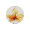 Bouton de nacre imprimé motif Feuille
