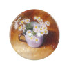Bouton de nacre imprimé fleur nature morte