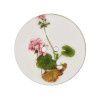 Bouton nacre 2 trous imprimé - geranium
