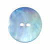 Bouton en nacre deux trous bleu ciel