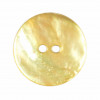 Bouton en nacre deux trous jaune