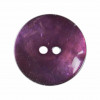 Bouton en nacre deux trous prune