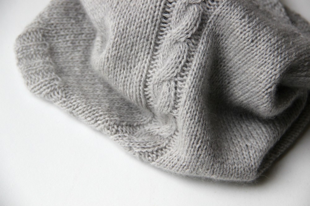 kit tricot snood dear James - cachemire Atelier de la création