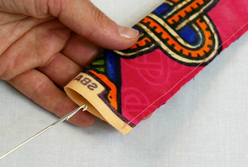 retourner une bande tuto couture