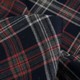 Tissu tartan carreaux stretch orange bleu foncé