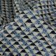jacquard triangles lurex bleu
