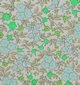 Toile coton fleurs fluo vert