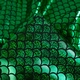 Tissu sirène vert