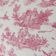 Toile de jouy rouge