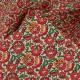Cretonne fleurs orange