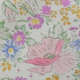 Satin coton fleurs rose