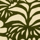 Lin viscose fleurs abstraites olive