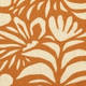 Lin viscose fleurs abstraites fauve