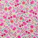 33 batiste coton fleurs - rose