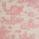 Cretonne enduite Jouy rose