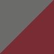 Lainage rayures gris rouge