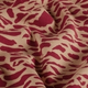 Twill viscose léopard bordeaux