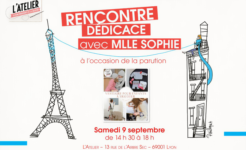 Mlle Sophie à Lyon et Atelier couture avec Géraldine