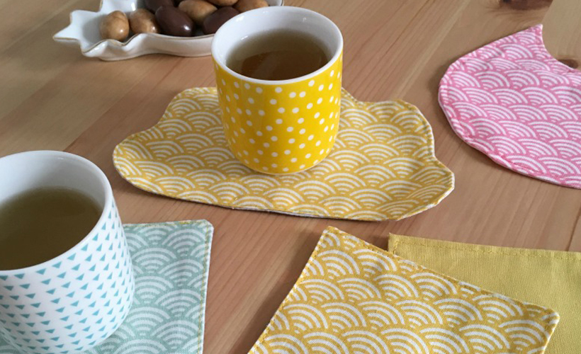 Tuto couture débutant : coudre des sous-verres en tissu