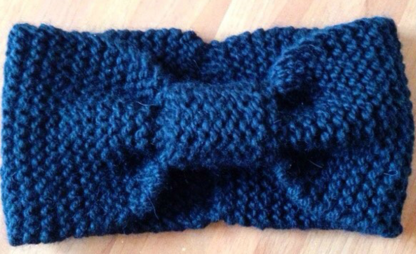 Tuto tricot bandeau papillon en Drops Andes