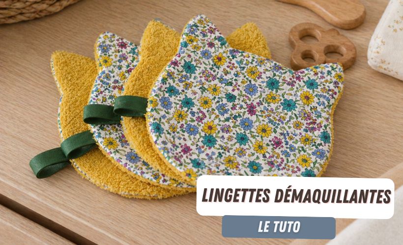 Tuto couture : coudre ses lingettes démaquillantes