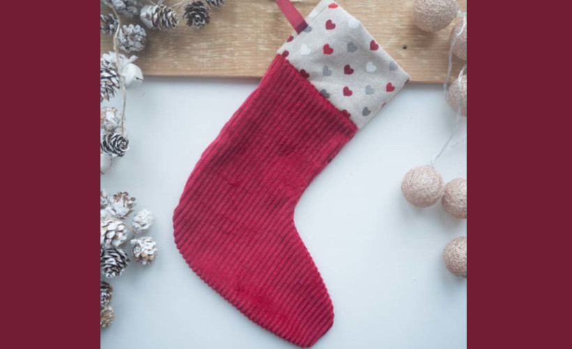 Tuto : la chaussette de Noël facile et rapide à coudre