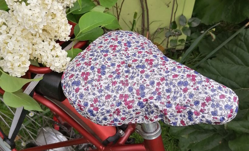 Tuto couture : coudre une housse de selle pour vélo