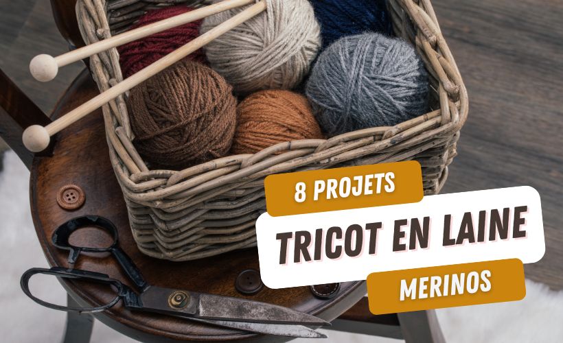 8 Projets de tricot en Laine Mérinos